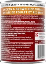 Purina ONE Tender Cuts Wet Dog Food, in Gravy Chicken & Brown Rice Entree 2 Flavours - 368 g Can (12 Pack) - Image 4