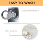 EMPSIGN Dog Bed Crate Pad Mattress Reversible (Cool & Warm), Orthopedic Dog Bed, Water Proof Linings, Removable Machine Washable Cover, Firm Support Pet Crate Bed for Small to XX-Large Dogs, Grey - Image 5