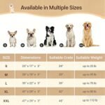 EMPSIGN Dog Bed Crate Pad Mattress Reversible (Cool & Warm), Orthopedic Dog Bed, Water Proof Linings, Removable Machine Washable Cover, Firm Support Pet Crate Bed for Small to XX-Large Dogs, Grey - Image 6