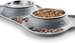 Hubulk Pet Dog Bowls 2 Stainless Steel with No Spill Non-Skid Silicone Mat + Pet Food Scoop Water and Food Feeder Bowls for Feeding Small Medium Large Dogs Cats Puppies ( Gray) - Image 6