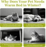 Cozy Monster Cat Bed, 2026 New Winter Warm Cat House, Cat Beds for Indoor Cats, Cat Tent with Removable Cushion, Warm Cave Nest Sleeping Bed Puppy House for Cats Small Dogs (Beige, M(17.7in)) - Image 4