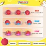 Interactive Cat Toys, Smart Silicone Automatic Rolling Ball with Tail for Cat, Puppy, Fuzzy Kitten Balls with Light - Image 3