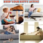 Interactive Cat Toys, Smart Silicone Automatic Rolling Ball with Tail for Cat, Puppy, Fuzzy Kitten Balls with Light - Image 6