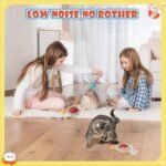 Interactive Cat Toys, Smart Silicone Automatic Rolling Ball with Tail for Cat, Puppy, Fuzzy Kitten Balls with Light - Image 8