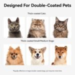 aumuca Cat Brush Dog Brush for Shedding Long Haired Cats & Dogs, 99% Effective Deshedding Dog Hair Brush Dematting Cat Comb Undercoat Rake, Cat Brushes for Indoor Cats Removes Loose Undercoar Fur - Image 3