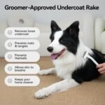 aumuca Cat Brush Dog Brush for Shedding Long Haired Cats & Dogs, 99% Effective Deshedding Dog Hair Brush Dematting Cat Comb Undercoat Rake, Cat Brushes for Indoor Cats Removes Loose Undercoar Fur - Image 4