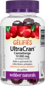 Webber Naturals UltraCran Cranberry 10,000 mg Gummy, 60 Gummies, Helps Prevent Urinary Tract Infections, Vegan - Image 3