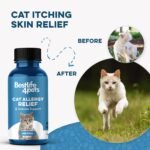 Cat Allergy Relief & Immune Support, Natural Relief for Seasonal Allergies, Itching, Sneezing, Congestion, Runny Nose, and Feline Respiratory Infections, 400 Small Odorless Tasteless Pills - Image 5