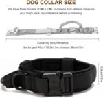 Tactical Dog Collar, Military Nylon Dog Collar Thick with Handle Dog Collars Adjustable Heavy Duty Metal Buckle for Dog Training (Black, M) - Image 3