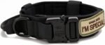 Tactical Dog Collar, Military Nylon Dog Collar Thick with Handle Dog Collars Adjustable Heavy Duty Metal Buckle for Dog Training (Black, M) - Image 4