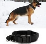 Tactical Dog Collar, Military Nylon Dog Collar Thick with Handle Dog Collars Adjustable Heavy Duty Metal Buckle for Dog Training (Black, M) - Image 8