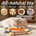 Cats Toys 12Pack Cats Toy Kitten Treat Silvervine Chew Stick Catnip Toy Kitty Natural Stuff Catnip for Cleaning Teeth Indoor Dental Snack Interactive - Image 4