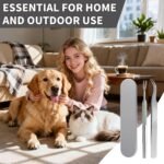 BOROLA 2-Piece Stainless Steel Pet Tick Remover Kit V-Shaped Tick Fork & Curved Tip Flea Tweezers with Tin Case Professional Tick & Flea Removal Tool Set for Dogs & Cats - Image 5
