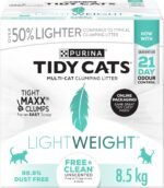 Tidy Cats Cat Litter, Lightweight Free & Clean Unscented Multi-Cat - 8.5 kg Box (1 Pack) - Image 3