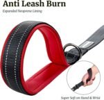 VIVAGLORY Dailyx Dog Leash, Nylon Leash for Training & Walking with Soft Padded Handle, Heavy Duty & Double Layer Nylon for Pet Puppy, 4ft x 1in, Black - Image 4