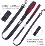 VIVAGLORY Dailyx Dog Leash, Nylon Leash for Training & Walking with Soft Padded Handle, Heavy Duty & Double Layer Nylon for Pet Puppy, 4ft x 1in, Black - Image 5