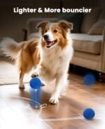 Smart Interactive Dog Balls, Automatic Moving Ball for Medium and Large Dogs, New ETPU Material, Motion Activated Rolling & Rotating Bouncy Toy for Dog Enrichment & Stimulation (Gen2-Blue) - Image 6