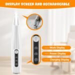 Dog Grooming Clippers, Dogs Paws Trimmer, Pet Trimmers, USB Rechargeable for Grooming, Low Noise Hair Clippers Paws, Eyes, Ears, Face, Rump (White) - Image 6