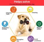 Dog Chew Toys for Aggressive Chewers,Food Grade Non-Toxic Dental Pet Toy,Tough Durable Indestructible Dog Toys for Medium Large Dogs.Black. - Image 5