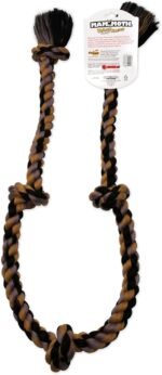 Flossy Chews Cottonblend Color 5-Knot Rope Tug, Super X-Large 72-Inch, Assorted Colors - Image 5