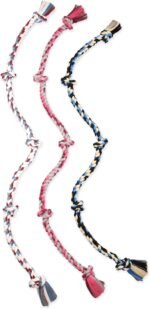 Flossy Chews Cottonblend Color 5-Knot Rope Tug, Super X-Large 72-Inch, Assorted Colors - Image 6