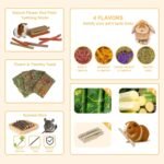 65PCS Rabbit Bunny Guinea Pig Chew Toys, Chinchilla Hamster Chews Treats Toys for Teeth, Timothy Hay Chips Treats Sticks for Rabbit Guinea Pig Chinchilla Hamster Rat - Image 7