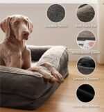 Made4Pets Dog Bed for Medium Small Dogs with Sides Memory Foam Orthopedic Dog Bed with Removable Washable Cover Dog Couch with Waterproof Liner Dog Sofa Non-Slip Bottom & Egg-Crate Foam, Brown - Image 5