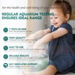 7 Way Aquarium Test Strips, 125ct Fish Tank Test Kit for Freshwater Saltwater Pond, Accurate Water Testing Kit Aquarium for Chlorine, Total Hardness, Carbonate, Alkalinity, Nitrate, Nitrite and pH - Image 7