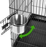 Yaheetech 59-inch H Open Top Bird Cage Metal Rolling Parrot Cage w/Stand for Parakeet Lovebirds Cockatiel Canary - Image 10