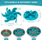 Slow Feeder Insert for Dog Bowl - 2PCS Anti-Bloat Silicone Mat with Super Suction, Slow Feeder Dog Bowls for Puppy Large Breed Dogs - Image 6