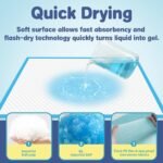 XXXXL Puppy Pee Pads for Dogs 31"x47" 40 Count, Extra Large Dog Pee Pads, Leak-Proof & Super Absorbent Dog Pee Pads, Thicken Disposable Potty Pads Puppy Training Pads for Cats Rabbits - Image 3