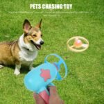 BESPORTBLE Interactive Cat Toy Disc Launcher - Fetch and Chase Exercise Game with 5 Propeller Discs (1 Glow in The Dark) - Flying Saucer Toy for Cats and Small Dogs - Fun Pet Gift for Indoor Play - Image 5