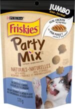 Purina Friskies Party Mix Cat Treats | Naturals Gourmet Crunch + Cheezy Craze Crunch (170g Each) - Image 3