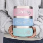 Personalized Dog Bowl, Custom Pet Name Stainless Steel Pet Bowl Puppy Dog Feeding Bowl for Food and Water Insulated Bite-Resistant Food Water Dishes (Style 3) - Image 4