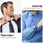 12 Pcs Metal Collar Extenders for Men Women Shirts - Elastic Button Extender Neck Extenders for Dress Coat - Adjustable Buttons for Shirt Cuffs Dresses Suit Pants (Black, White, Silver) (Plastic) - Image 4