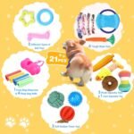 Puppy Toys,21 Pack Dog Toys for Small Dogs,Puppy Teething Toys,Puppy Chew Toys,Squeaky Plush Toys and Rope Toys,Interactive Dog Toys - Image 3