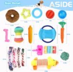 Puppy Toys,21 Pack Dog Toys for Small Dogs,Puppy Teething Toys,Puppy Chew Toys,Squeaky Plush Toys and Rope Toys,Interactive Dog Toys - Image 8