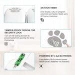 Automatic Cat Feeder 2 Meal, 48H Timer Wet Dry Cat Food Dispenser, with Display and Power Saving Mode, for Cat and Dog Automatic Feeder - Image 4