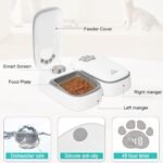 Automatic Cat Feeder 2 Meal, 48H Timer Wet Dry Cat Food Dispenser, with Display and Power Saving Mode, for Cat and Dog Automatic Feeder - Image 6