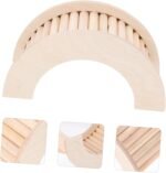 TOYANDONA Guinea Pig Habitat Accessory Wooden Ladder Toy Safe and Sturdy Hideout for Hamster - Image 5