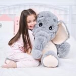 IKASA Giant Elephant Stuffed Animal Plush Toys Gifts Gray (Gray, 39 inches) - Image 3
