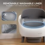 Open-Top Self Cleaning Litter Box, Automatic Cat Litter Box with APP Control, Integrated Safety Protection, Includes Trash Bags - Image 6