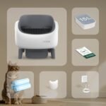 Open-Top Self Cleaning Litter Box, Automatic Cat Litter Box with APP Control, Integrated Safety Protection, Includes Trash Bags - Image 8