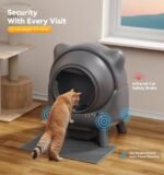 Self Cleaning Litter Box,Automatic Cat Litter Box for Multi Cats,FEELNEEDY Odor Control,litiere Pour Chat autonettoyant, Extra Large, APP Control,Safety Sensors, with 1 Trash Bag and Litter Mat - Image 6