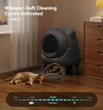 Self Cleaning Litter Box,Automatic Cat Litter Box for Multi Cats,FEELNEEDY Odor Control,litiere Pour Chat autonettoyant, Extra Large, APP Control,Safety Sensors, with 1 Trash Bag and Litter Mat - Image 7