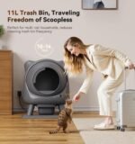Self Cleaning Litter Box,Automatic Cat Litter Box for Multi Cats,FEELNEEDY Odor Control,litiere Pour Chat autonettoyant, Extra Large, APP Control,Safety Sensors, with 1 Trash Bag and Litter Mat - Image 9