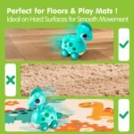 CubicFun Baby Toys 12-18 Months - Touch and Go Dinosaur Musical Flash Crawling Toys for Babies, for 1 2 Year Old Boy Girl - Image 9