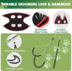36" Dog Grooming Arm with Clamp, Adjustable Pet Grooming Table Arm with Hammock, Loop & Two No-Sit Haunch Holder, Heavy Duty Grooming Arms for Small/Medium Pets, Home - Image 3