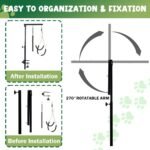 36" Dog Grooming Arm with Clamp, Adjustable Pet Grooming Table Arm with Hammock, Loop & Two No-Sit Haunch Holder, Heavy Duty Grooming Arms for Small/Medium Pets, Home - Image 5