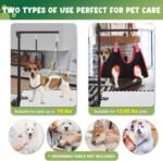 36" Dog Grooming Arm with Clamp, Adjustable Pet Grooming Table Arm with Hammock, Loop & Two No-Sit Haunch Holder, Heavy Duty Grooming Arms for Small/Medium Pets, Home - Image 6